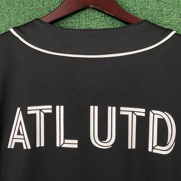 Fanatics Atlanta United MLS Third Period Black Baseball Jersey Men’s Size XL - Picture 6 of 7